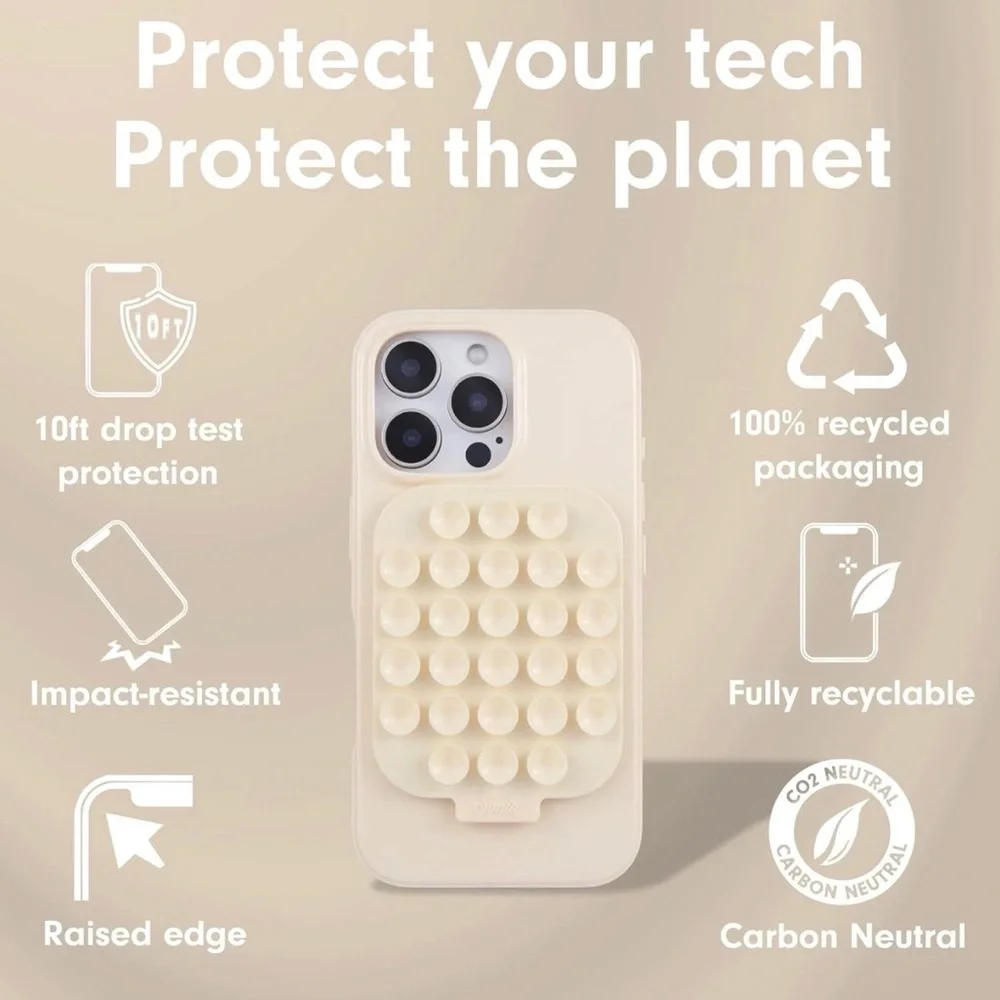 Sonix Case for iPhone 16 Plus Magnetic Suction Mount Cream New In Box Free Ship!